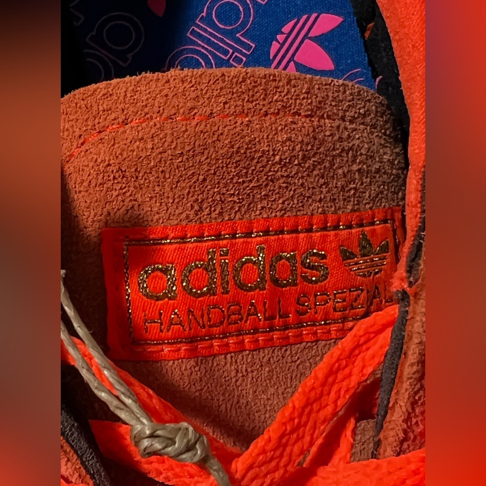 Adidas handball spezial women’s sneaker shoes Orange Pink size 5.5 JH5659 - Picture 8 of 12